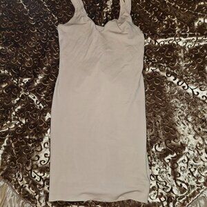 Ruby Ribbon Beige Shapewear Dress